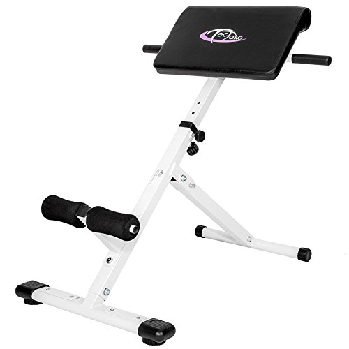 TecTake Appareil de musculation du dos abdominaux fitness banc pliable Hyper Extension