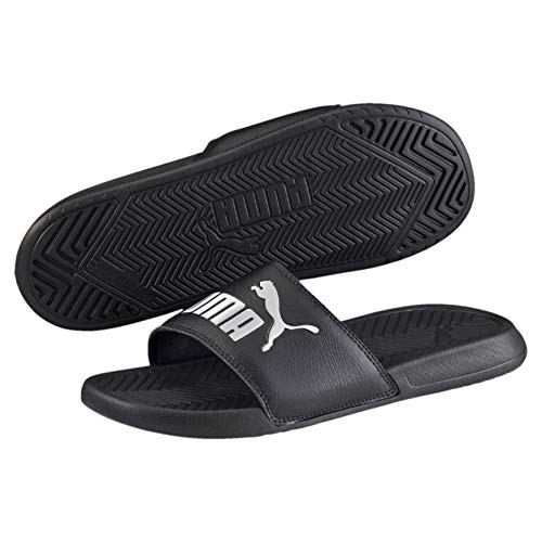 PUMA Popcat, Chaussures de Plage & Piscine Mixte Adulte, Noir (Black-Black-White), 44.5 EU